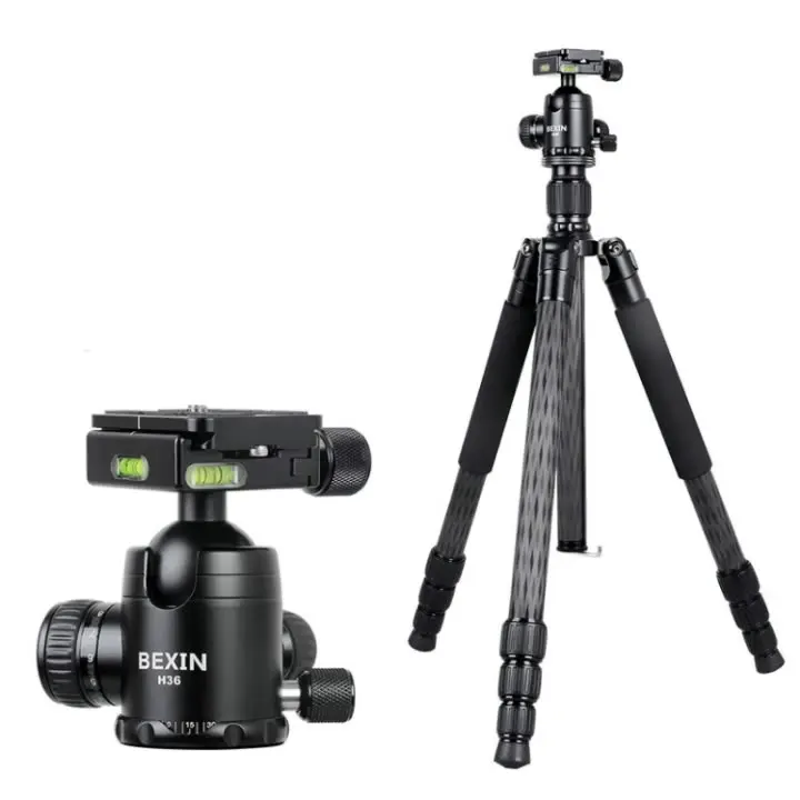 

Professional High Quality BEXIN W284C H36 For DSLR Camera Carbon Fiber Professional Photo Tripod