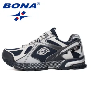 Кроссовки BONA мужские сетчатые, дышащие легкие кеды, Повседневная Уличная обувь, 2019