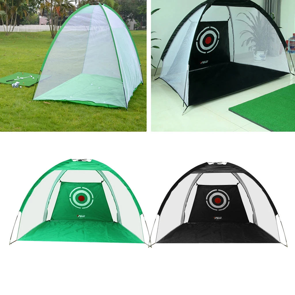 

2Pc Indoor Foldable Golf Net Training Aid Practice Driving Cage Hitting Chipping