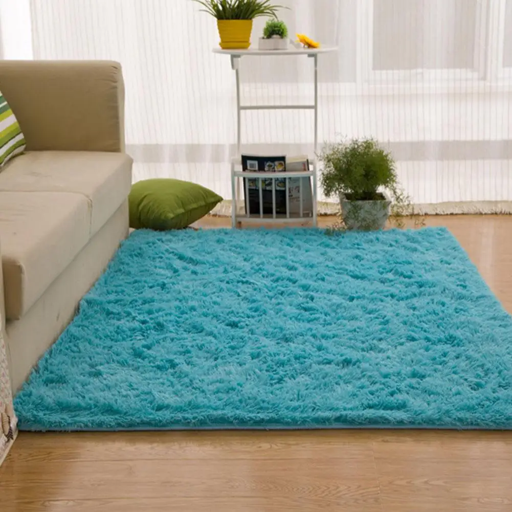 

1Pc 50cmX80cm Carpet Dyeing Plush Soft Non-Slip Carpets Area rug For Living Room Bedroom Anti-slip Floor Mats Child Bedroom Mat