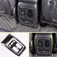 for jeep grand cherokee 2014 2015 16 17 abs carbon fibre back rear air conditioner outlet vent frame cover trim car accessories