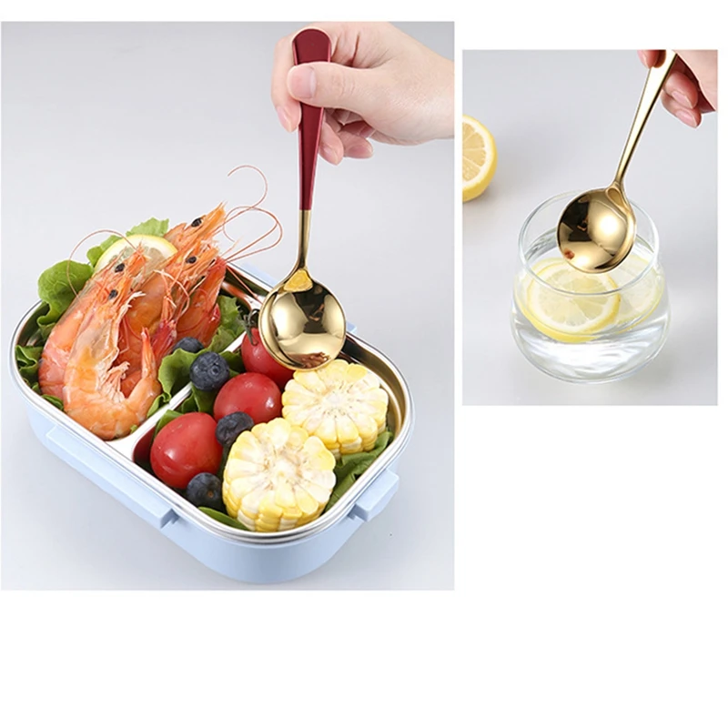 1 шт. разноцветные суповые ложки из нержавеющей стали | Дом и сад