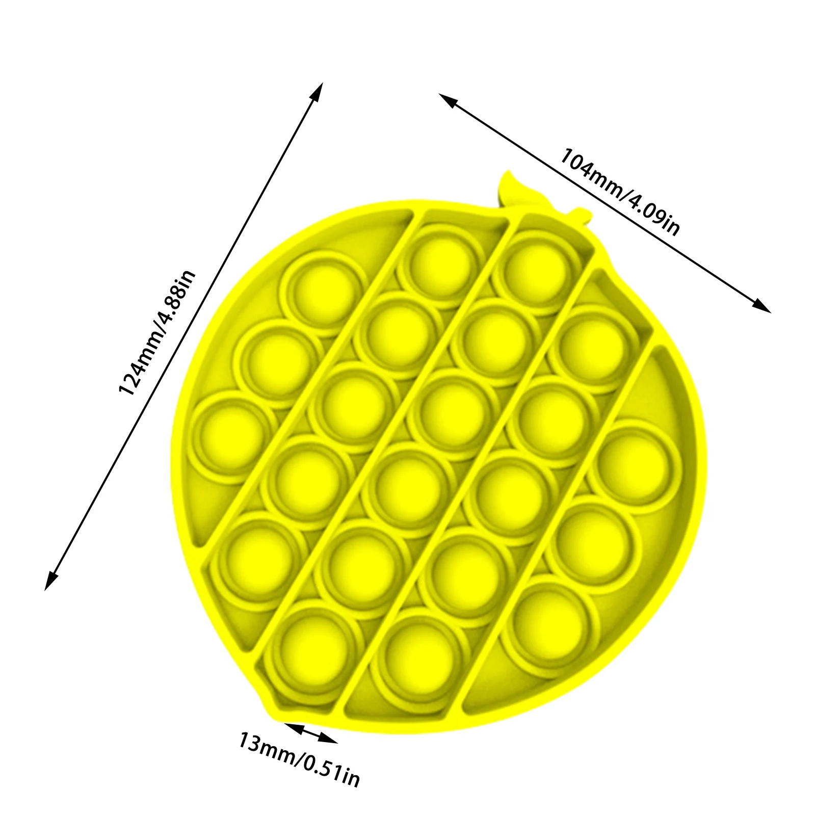 

Fruits Bubble Sensory Fidget Toy Silicone Stress Reliever Toys For Children Adults Desktop L5