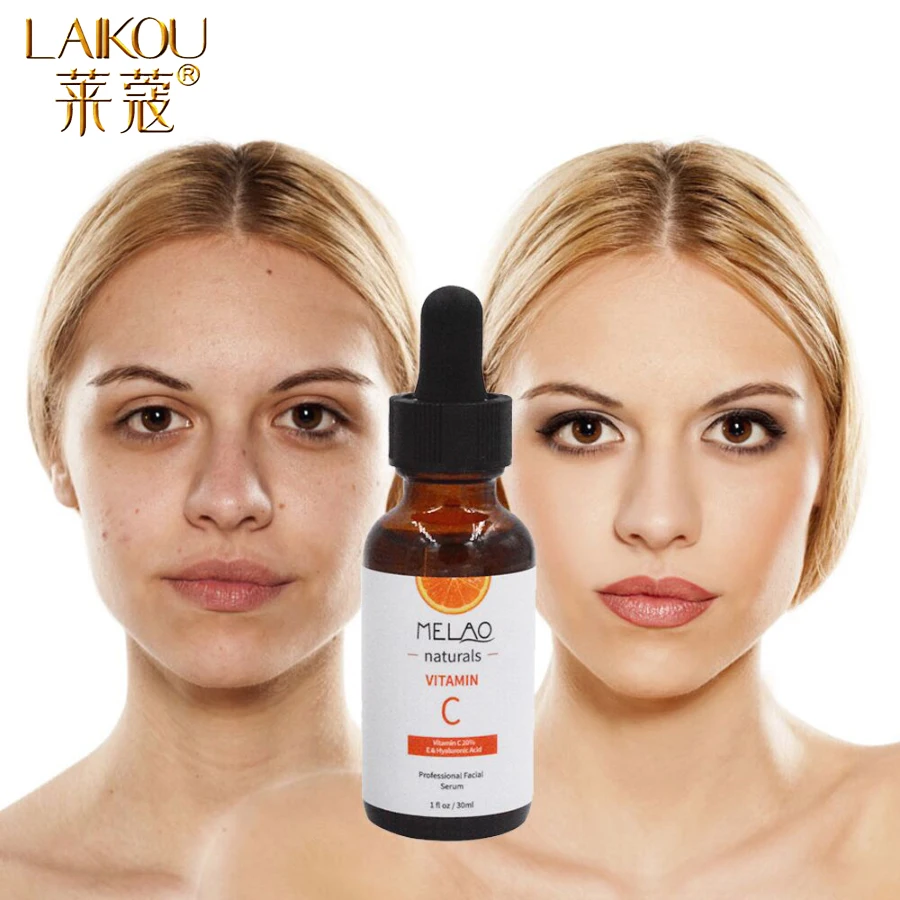 LAIKOU Витамин С Сыворотка крем с гиалуроновой кислотой отбеливающая лицевая