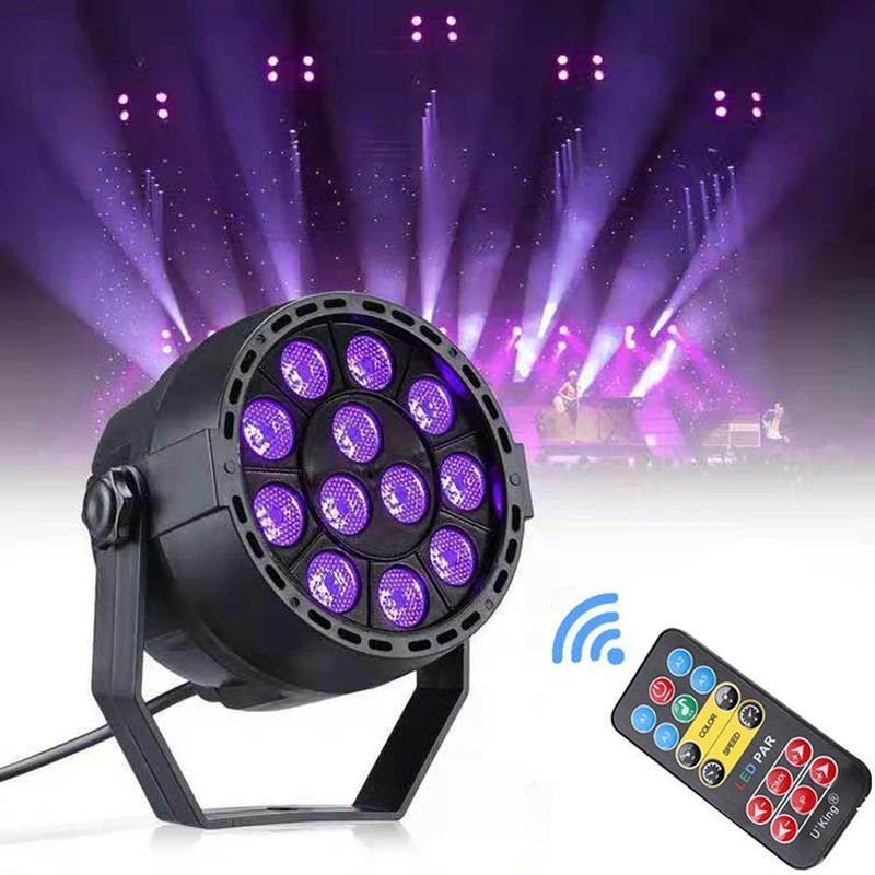 

UV LED Stage Light Auto Sound Active DMX512 Master-slave 36W Led Ultraviolet Black Light Par Light Spotlight lamp for Disco DJ