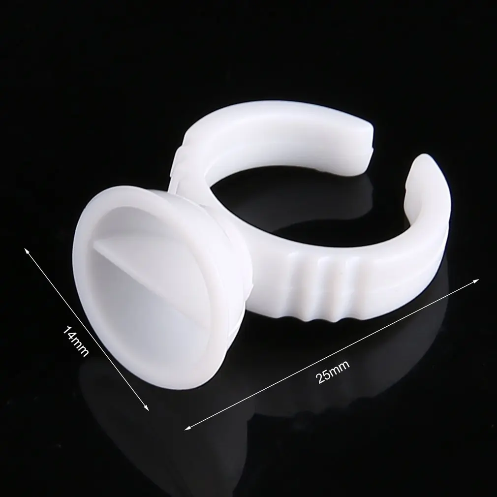 

100pcs/SET Wholesale Plastic White Tattoo Ink Ring For Eyebrow Permanent Makeup L/M/S Size Tattoo Ink Holders Tattoo Supplies
