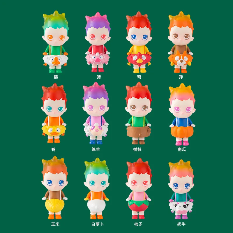 

Cute Blind Random Box Toys UGLYTOYS Xiaonian Farm Movable Doll Surprise Items Anime Doll Doll Gift Collection 12 Pieces/Set