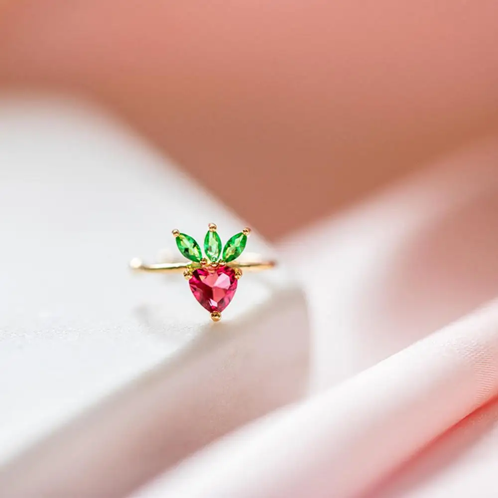 Модные милые серьги с кристаллами в виде фруктов и вишни для женщин