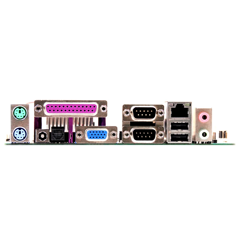 Дешевые Материнские платы itx Atom N455 встроенные 2G ddr3 2 * COM ICH8 чипсет SATA 8 USB2.0 1 mini LPT Mini