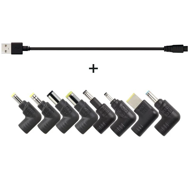 LVSUN USB для 3 pin DC кабель 3pin + 8 Наконечники разъемы N04 N07 N23 N24 N32 N33 N35 N36 большинства