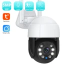5-мегапиксельная умная камера Tuya 3-мегапиксельная Wi-Fi PTZ IP-камера Беспроводная камера слежения за гуманоидами Наружная домашняя аудио и видео камера видеонаблюдения