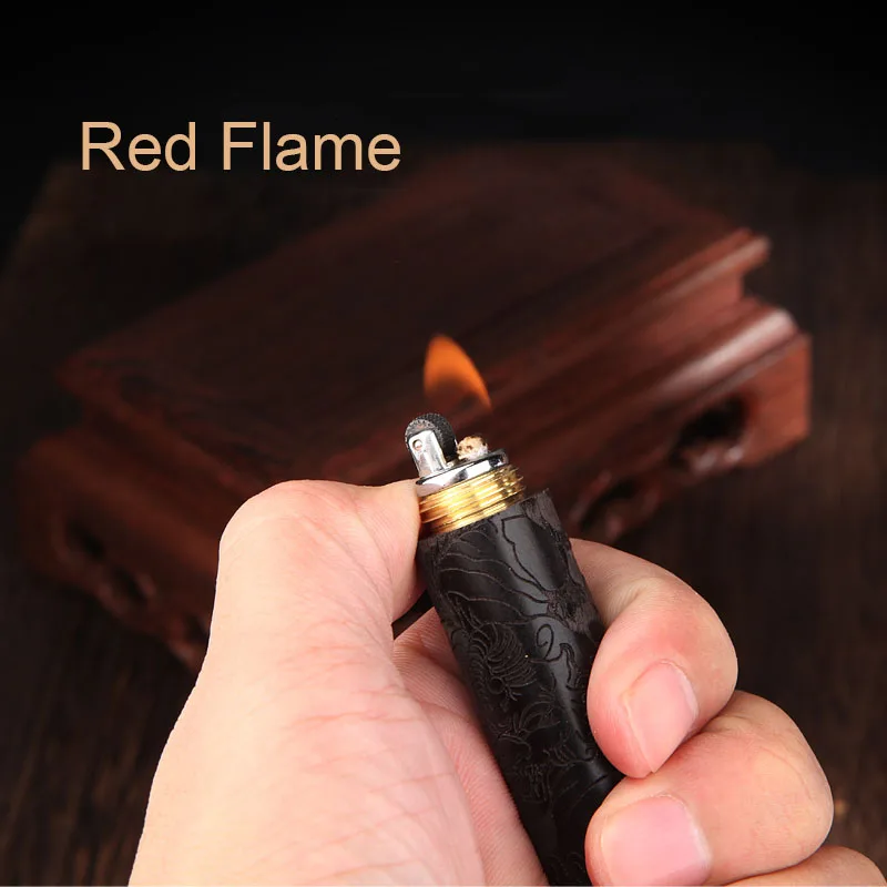 Творческий масляной зажигалкой тонкой эбенового дерева в виде ракушки