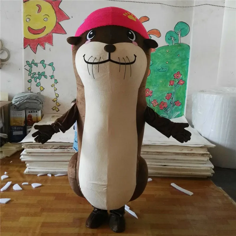 Advertising Cartoon Brown Squirrel Mascot Costume Suits Cosplay Party Game Dress Outfit Clothing Advertising Carnival Halloween
