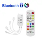Bluetooth-контроллер с 24 кнопками, ИК-пульт дистанционного управления для светодиодной ленты 12 В, 5050 светодиодов, Музыкальный Микрофон, умное устройство для вечерние, светильник Ки s