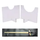 Прозрачная акриловая настенная подставка 2 шт., стойка для бейсбольной биты, палочка для настольного тенниса, горизонтальная вешалка, держатель для хранения, кронштейн 2021