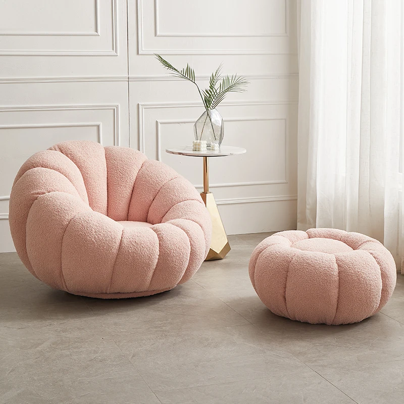 Кресло-диван Lazy Sofa-тыква одноместное кашемировое кресло из ягненка белое милое