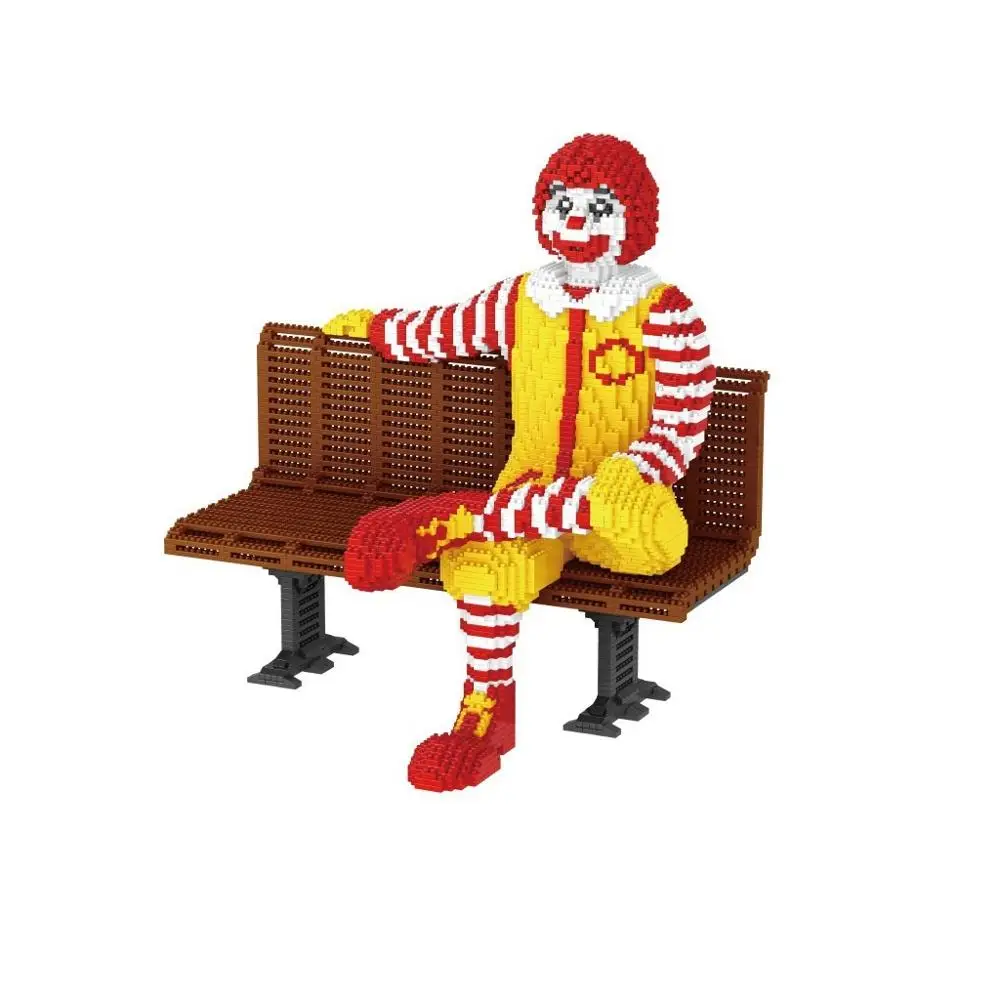 Мини-конструктор PZX 3980 шт. Мультяшные фигурки микро-кирпичи модель клоуна игрушки