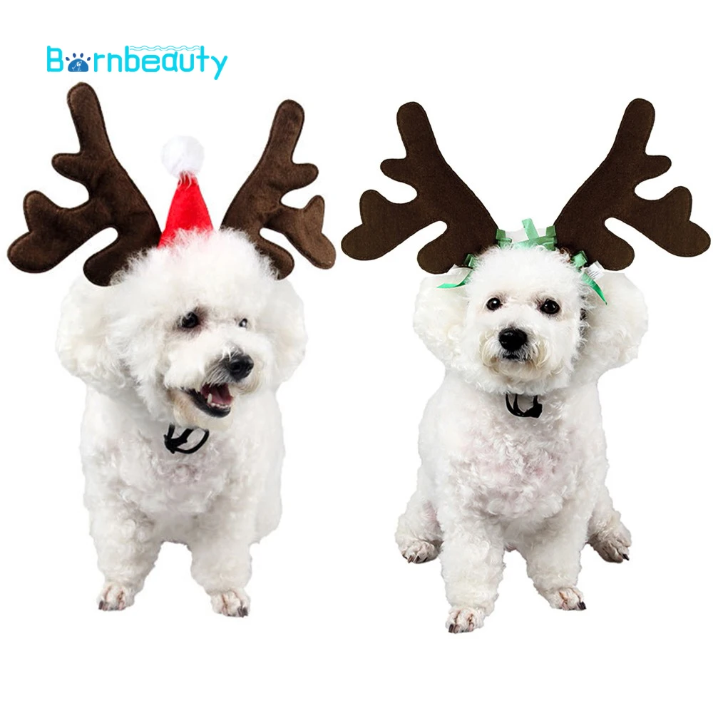 

Повязка на голову для собак, кошек, оленей, аксессуар для костюма Новогодний для домашних собак