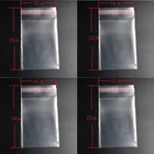 FLTMRH 50 шт. прозрачные самоклеящиеся пластиковые пакеты 16 см x 10 см 22 см x 22 см 18 см x 18 см 18 см x 25 см