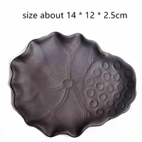 concrete pot tray cup coaster mold creative lotus leaf tray molds diy cement planter holder silicone mold