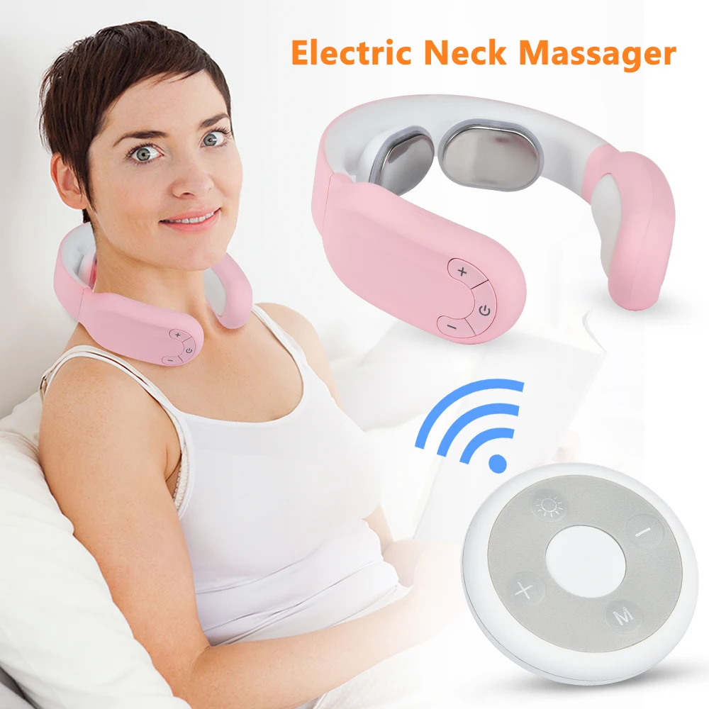 

Smart Electric Neck and Shoulder Massager Portable Pulse Neck Massager USB Cervical Traction Therapy Massage Stimulator