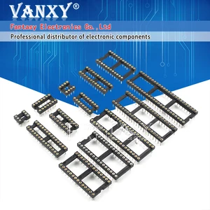 10 шт., разъем для розетки с круглым отверстием, DIP 6, 8, 14, 16, 18, 20, 24, 28, 40 контактов, разъемы DIP6, DIP8, DIP 14, DIP16, щуп 18, DIP20, щуп 28, щуп 40 контактов