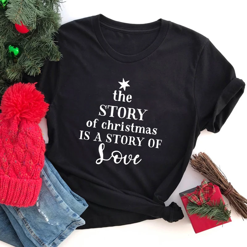 Женская зимняя футболка с коротким рукавом и графическим принтом История