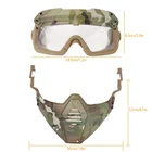 Мотоциклетные очки, маска (тактические), очки для пейнтбола со съемной маской для страйкболаCSкатания на лыжахснегоходавелоспортаХэллоуина