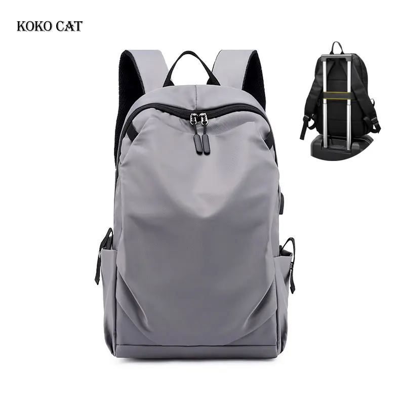 

Koko cat водонепроницаемый мужской рюкзак с usb зарядкой большой емкости для подростков мальчиков путешествия открытый рюкзак Mochila Masculina