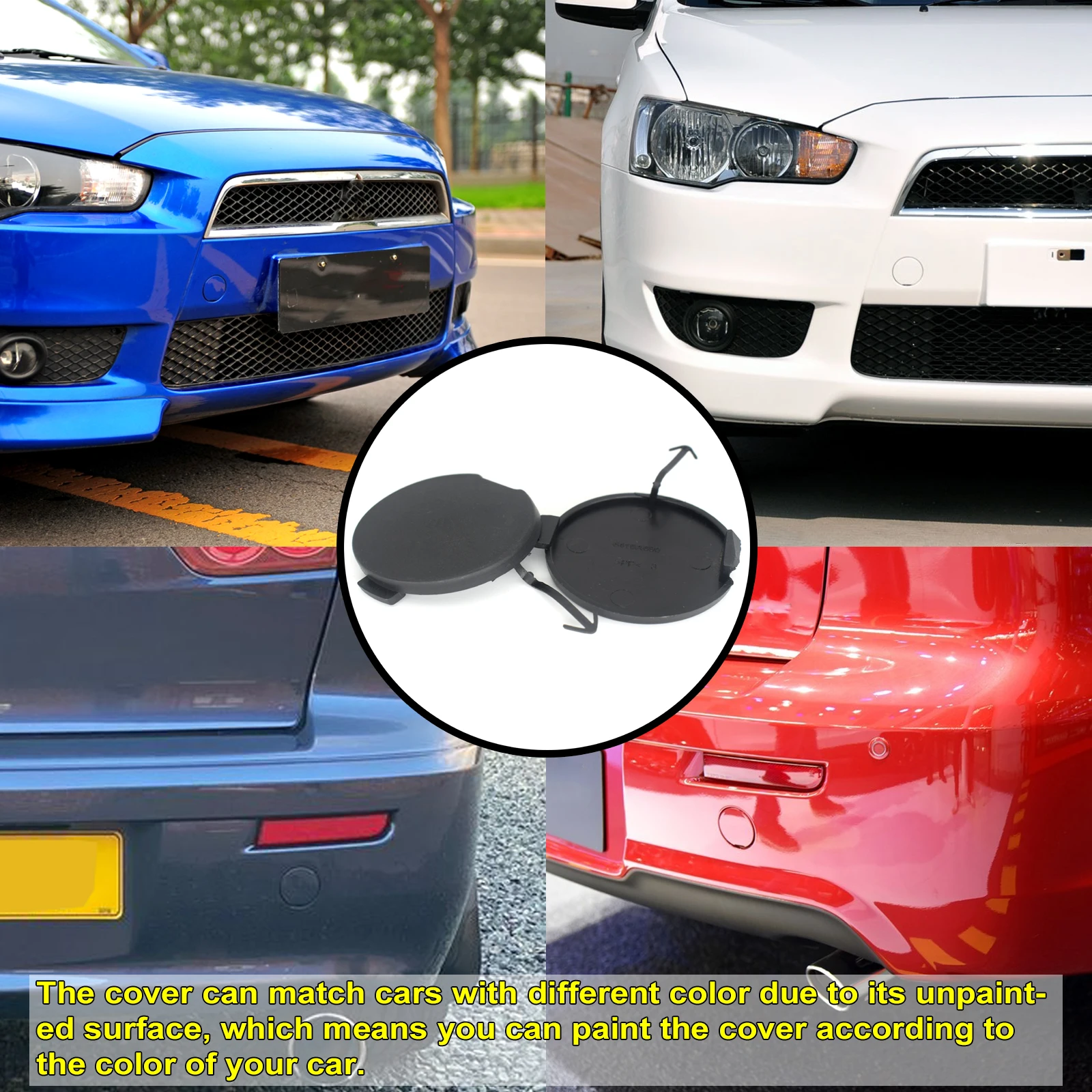 Front Rear Bumper Tow Hook Unprimed Cover Towing Eye Cap For Mitsubishi Lancer 2008-2015 Car Accessories 2009 2010 2012 2013 | Автомобили