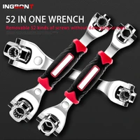 ingbont wrench 48 in 1 tools socket works with spline bolts torx 360 degree 6 point universial furniture car repair 250mm