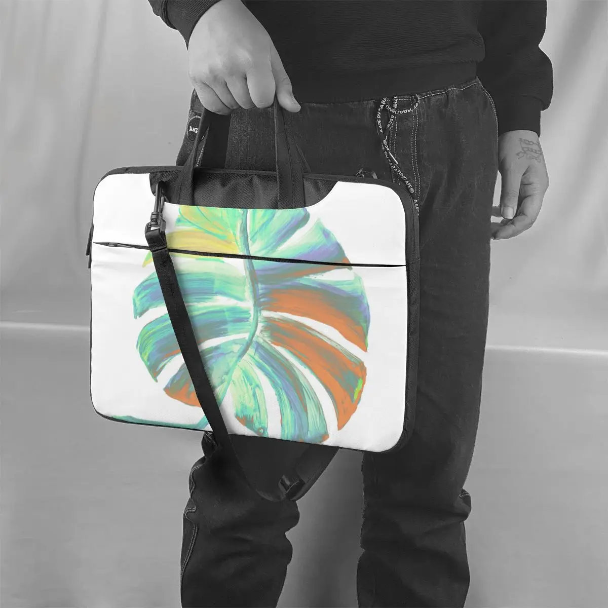 

Leaf Laptop Bag Case Protective Kawaii Computer Bag Travel Crossbody Laptop Pouch