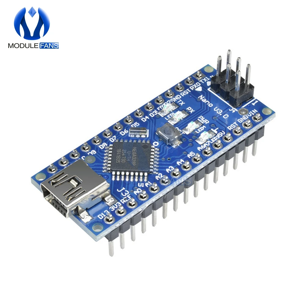 Nano V3.0 3,0 FT232 чип ATmega328 Atmega328p 16M 16MHZ плата для Arduino UNO R3 Mini Usb AU без usb-кабеля I/O - Цвет: Welded Board