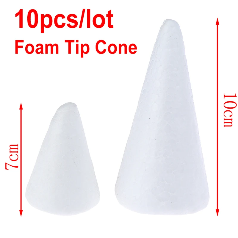 10 шт Рождественский пенопластовый конусный наконечник для рукоделия DIY