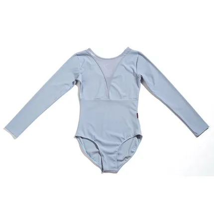 light blue Гимнастический купальник для взрослых балетный купальник для женщин трико для Famale с длинным рукавом Bailarina спортивный танец Йога Боди для балерины - Цвет: light blue