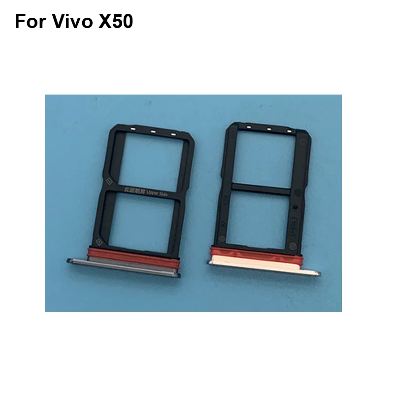 

2PCS For Vivo X50 New Tested Good Sim Card Holder Tray Card Slot For Vivo X 50 Sim Card Holder Replacement Parts VivoX50