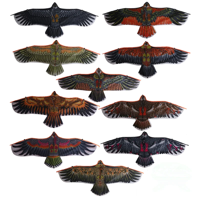 

1,1 м плоский воздушный змей в виде орла с 30 м леска для бумажного змея детских штанишек воздушные змеи в форме птиц ветрового стекла игрушки ...