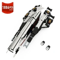 moc game massc effection ssv normandy sr 1 main ship spaceship building block military weapon model space battle toy boy gift