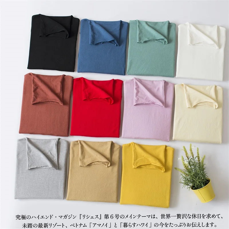 Женский вязаный свитер с высоким воротником ALKMENE облегающий пуловер синего цвета