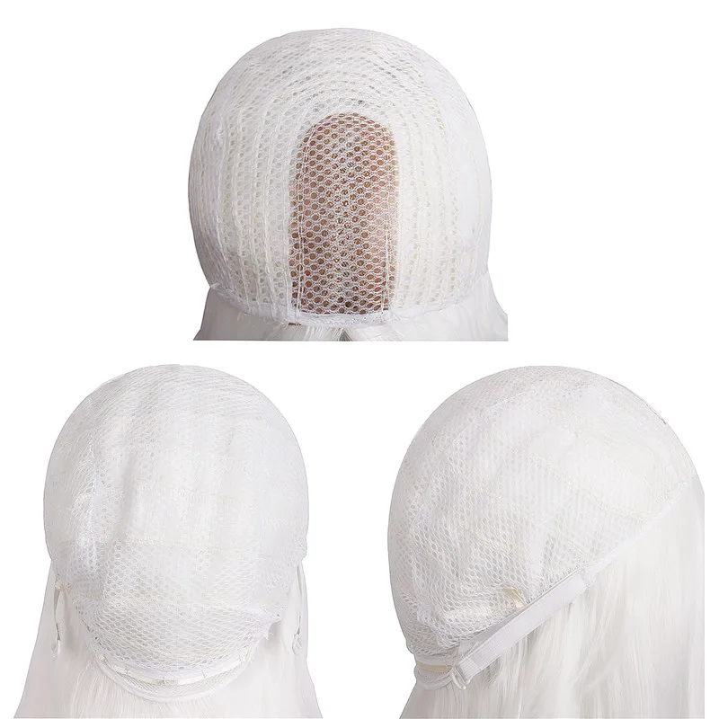 MapofBeauty 24 &quotдлинный волнистый парик для косплея белая прическа женщин