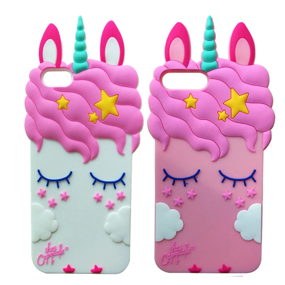 3D Cartoon Cute Animal Lucky Cat Dog Bear Unicorn Soft Silicone Back Cover For iPhone 5 5s SE 5C Phone Cases Fundas Coque Capa
