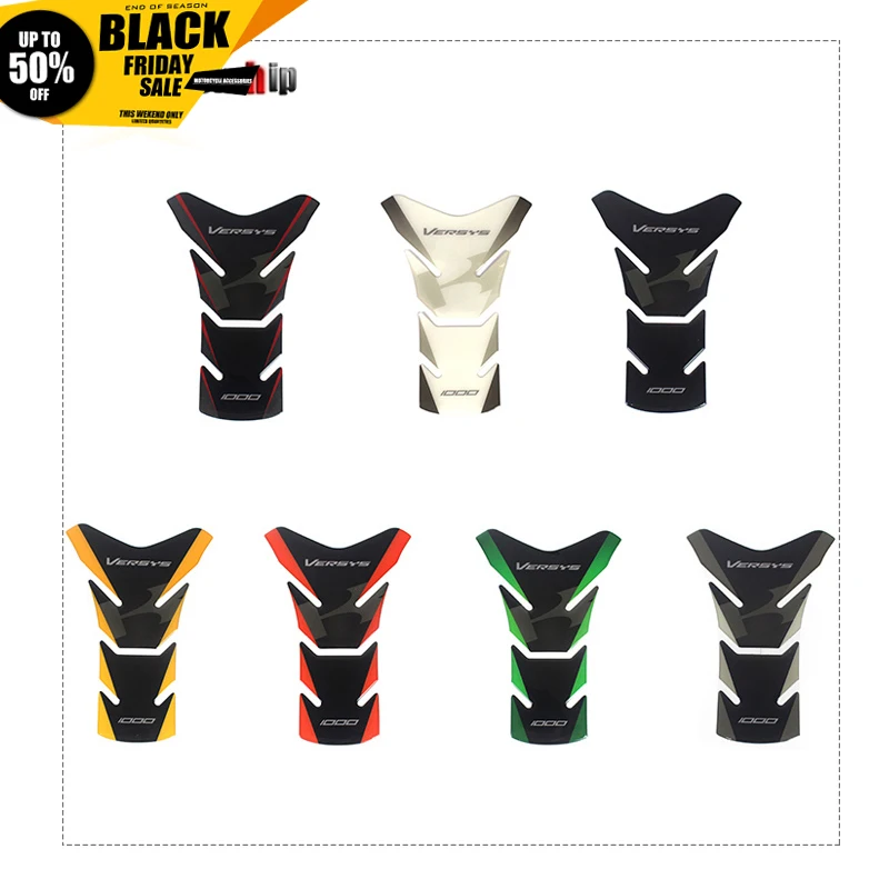 

High quality new style 3D Fish Bone Protector Decal Gas Cap Pad Filler Oil Tank Decals for KAWASAKI VERSYS 1000