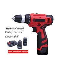 12 6v 16 8v 21v cordless mini drill dual speed lithium battery electric drill impact drill power tool
