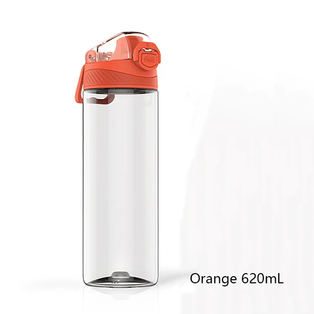 620ml-Orange Youpin тритановая спортивная чашка 480 мл и 620 мл бутылка с защитным замком Нетоксичная высокая термостойкость с одной рукой - Цвет: 620ml-Orange