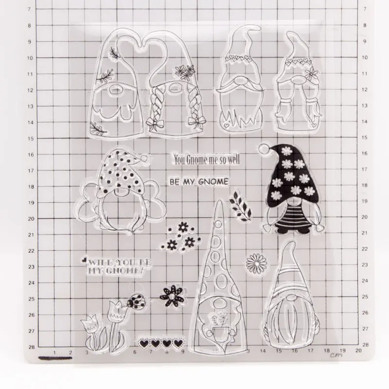 

Рождественский прозрачный силиконовый штамп, беслицевая кукла, печать для «сделай сам», Скрапбукинг/фотоальбом, декоративный прозрачный ш...