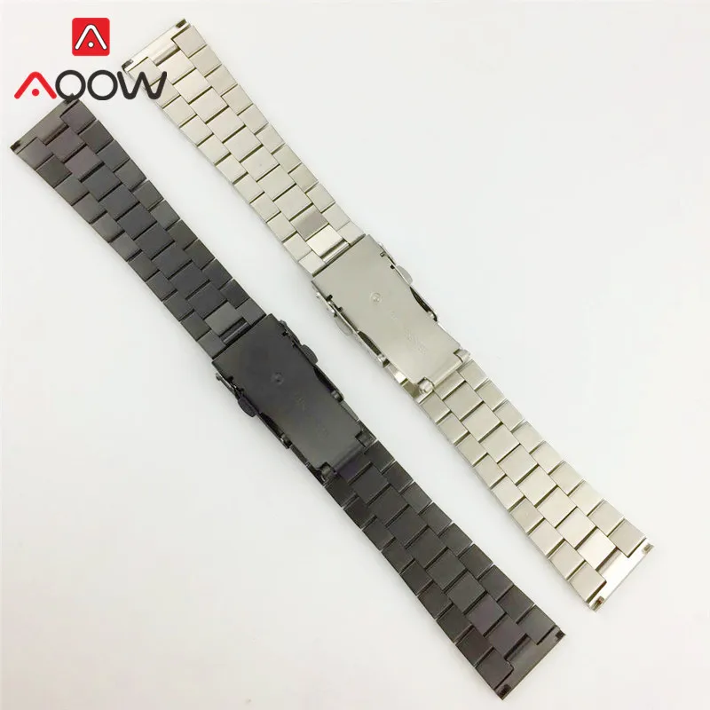 Ремешок складной мужской из нержавеющей стали 20/22 мм