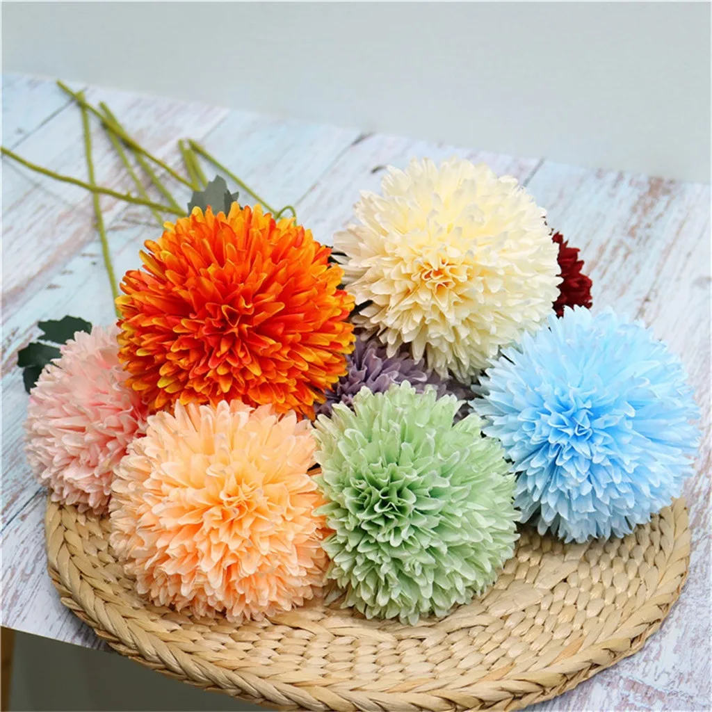 Искусственные очень большие цветы одуванчика 5 шт. романтичный цветочный букет