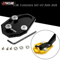 motorcycle side stand enlarge extension kickstand for yamaha mt 07 mt07 mt 07 fz 07 fz07 2015 2016 20017 2018 2019 2020 2021