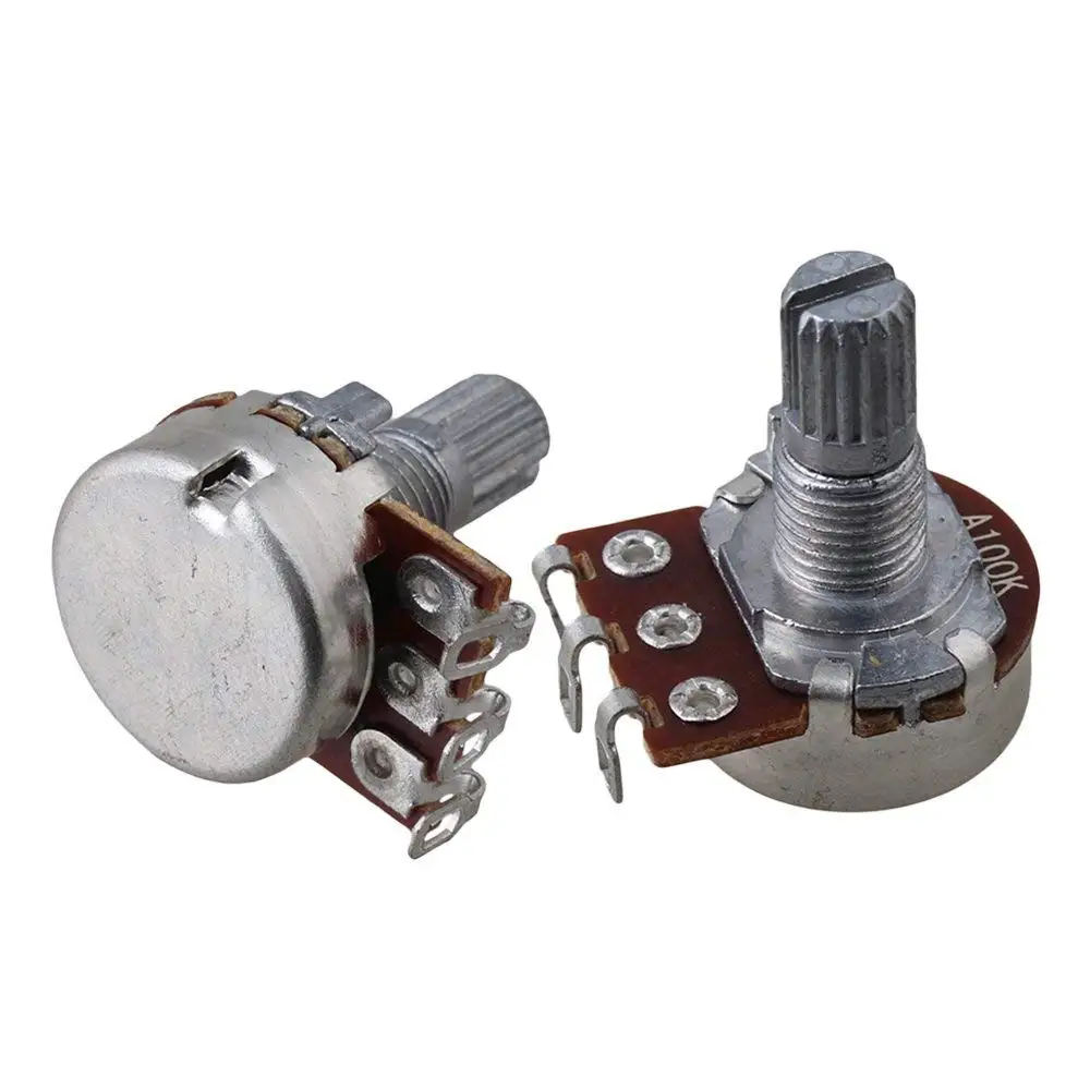 a100k kurze welle 15mm linear pot gitarre ton potentiometer für e gitarre set von 10 free global shipping