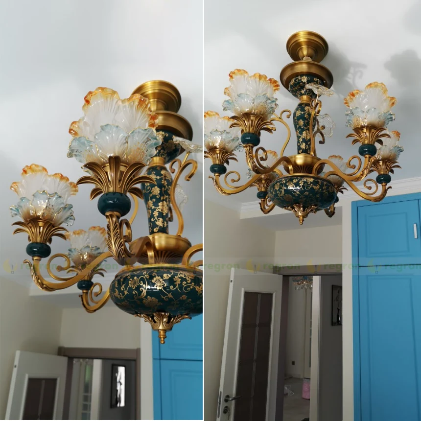 Гостиная Подвесные лестницы люстра освещение для гостиной большие стеклянные